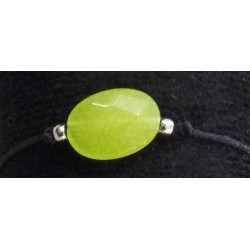 Bracelet Perle plate verte
